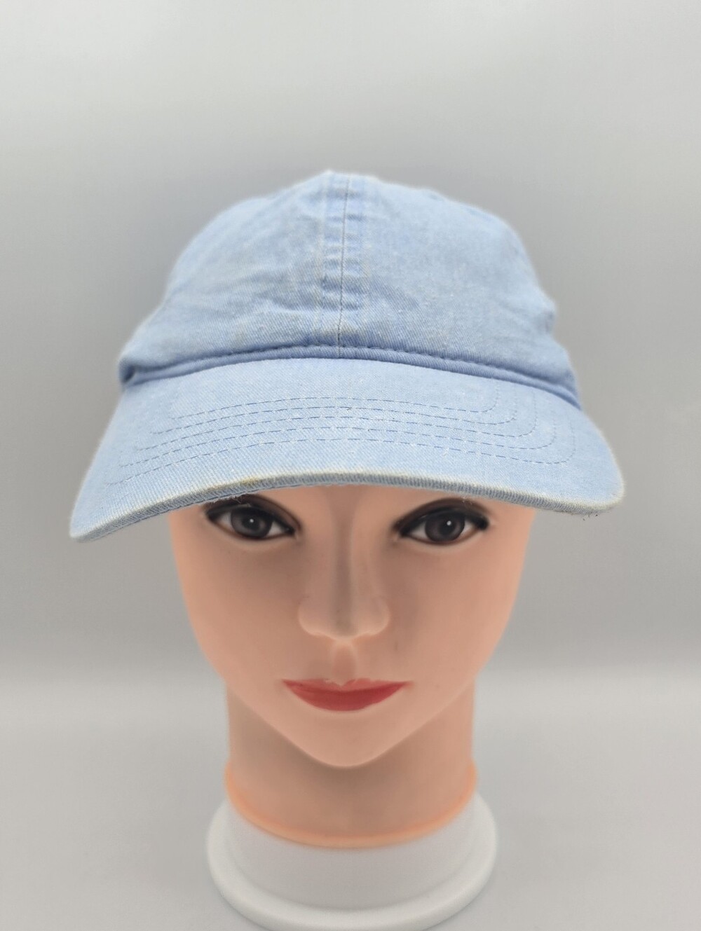 Kids Blue Solid Lightweight Adjustable Hat